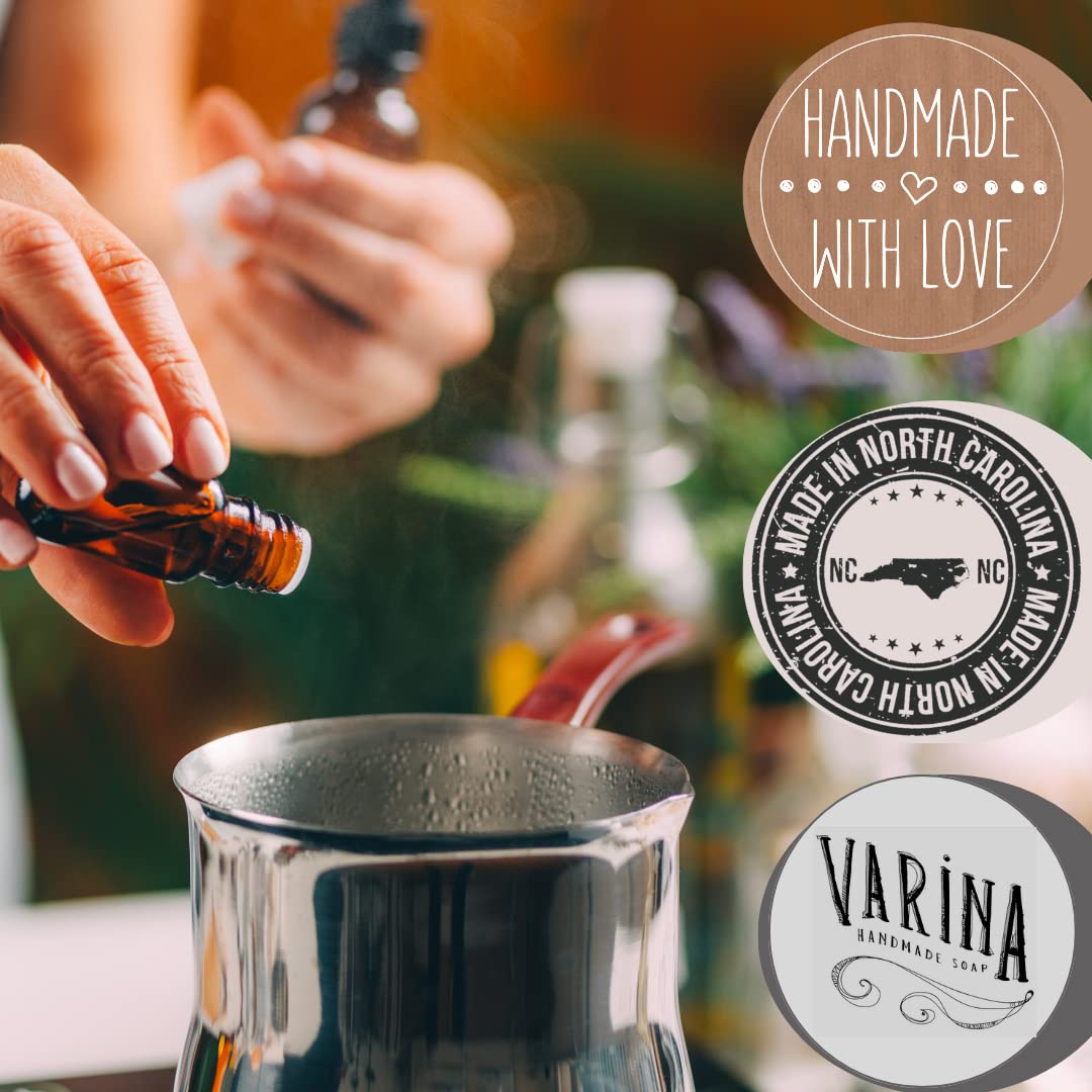 Varina Mens Variety Bar Soap – Gentle Cleansing for Sensitive Skin, Handmade in USA | 10 Pack