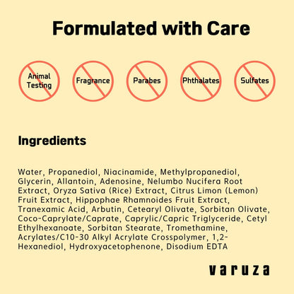 Varuza Core Nourishing Sheet Masks – 5% Niacinamide Hydration for Dry Skin (5 Count)