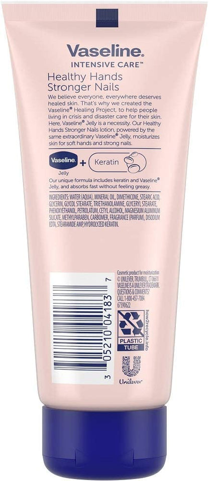 Vaseline Intensive Care Hand Cream Healthy Hands & Stronger Nails – 2 Pack (3.4 oz each)