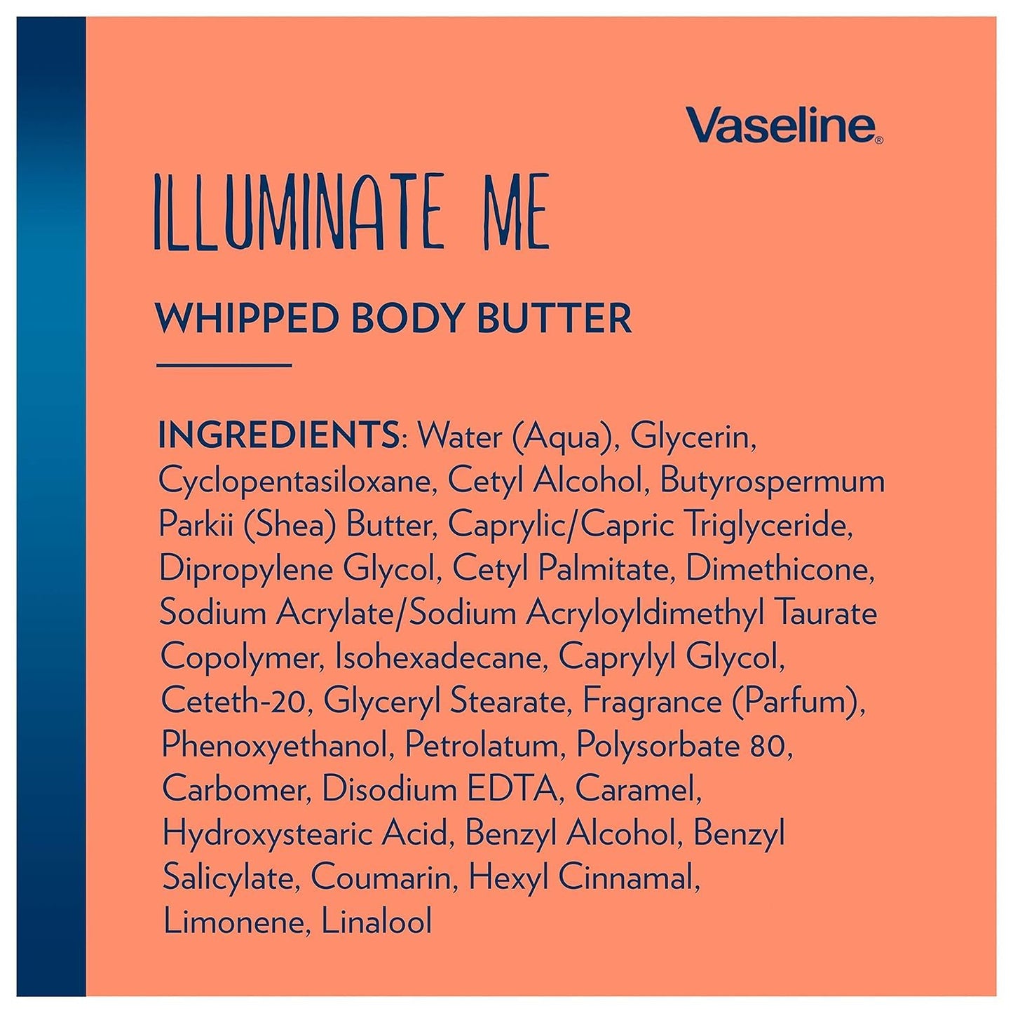 Vaseline Illuminate Me Whipped Body Butter – 11 oz, Pack of 6 for Glowing, Hydrated Skin