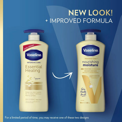 Vaseline Intensive Care Essential Healing Body Lotion — Deep Moisturization, 20.3 oz Pump