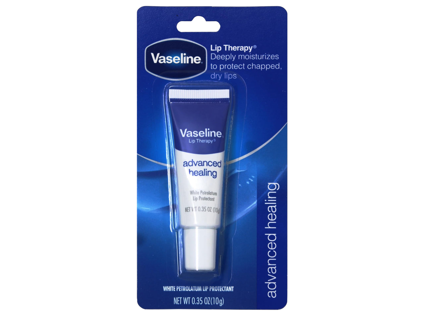 Vaseline Lip Therapy Advanced Formula 0.35 oz Pack of 4