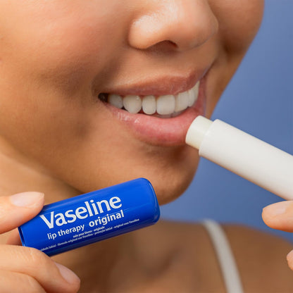Vaseline Lip Therapy Original 8-Pack – Bulk Lip Balm for Dry Lips