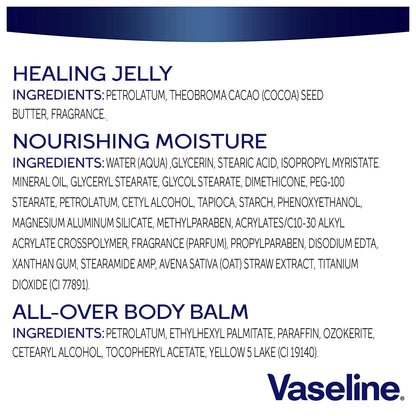 Vaseline Intensive Care Essential Healing Lotion Bundle - 20.3 oz + 7.5 oz + 1.4 oz (Pack of 3)