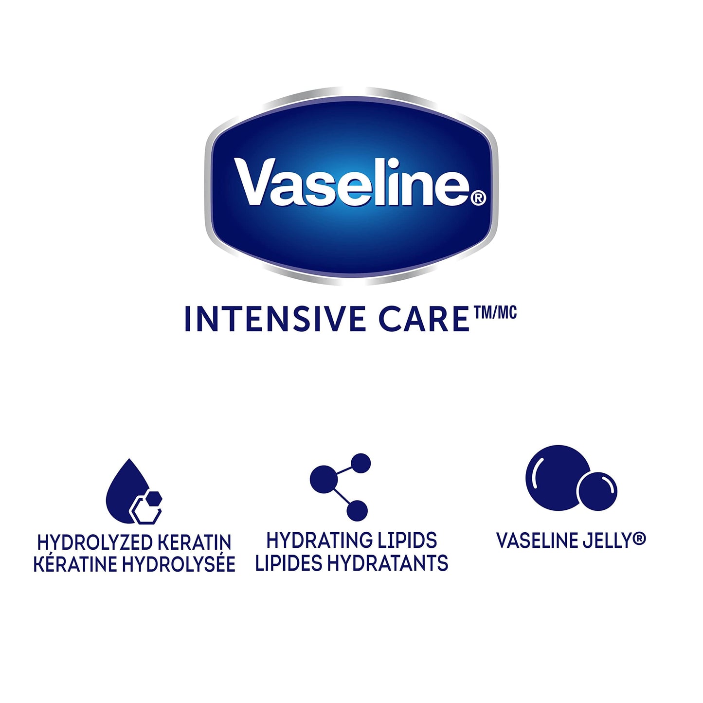 Vaseline Lotion Healthy Hands Stronger Nails with Keratin – 3-Pack, 3.4 oz Each