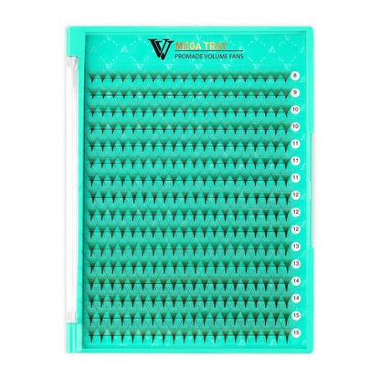 VAVALASH 320 Brown Premade Lash Fans — 10D, 0.07, C/D Curl, 8-15mm