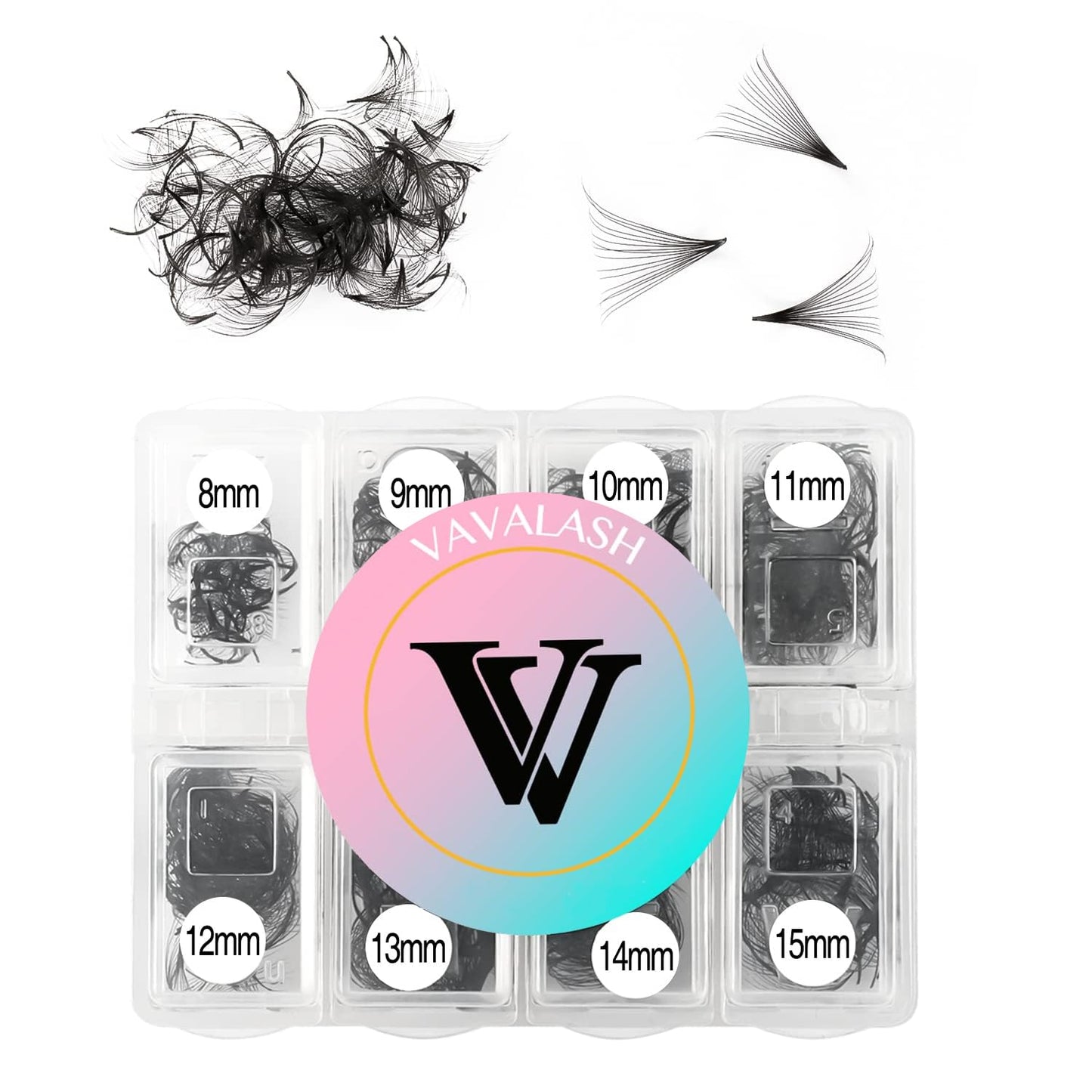 VAVALASH 600 Premade Lash Fans – Promade 5D–24D, 8–15mm, Thin Base