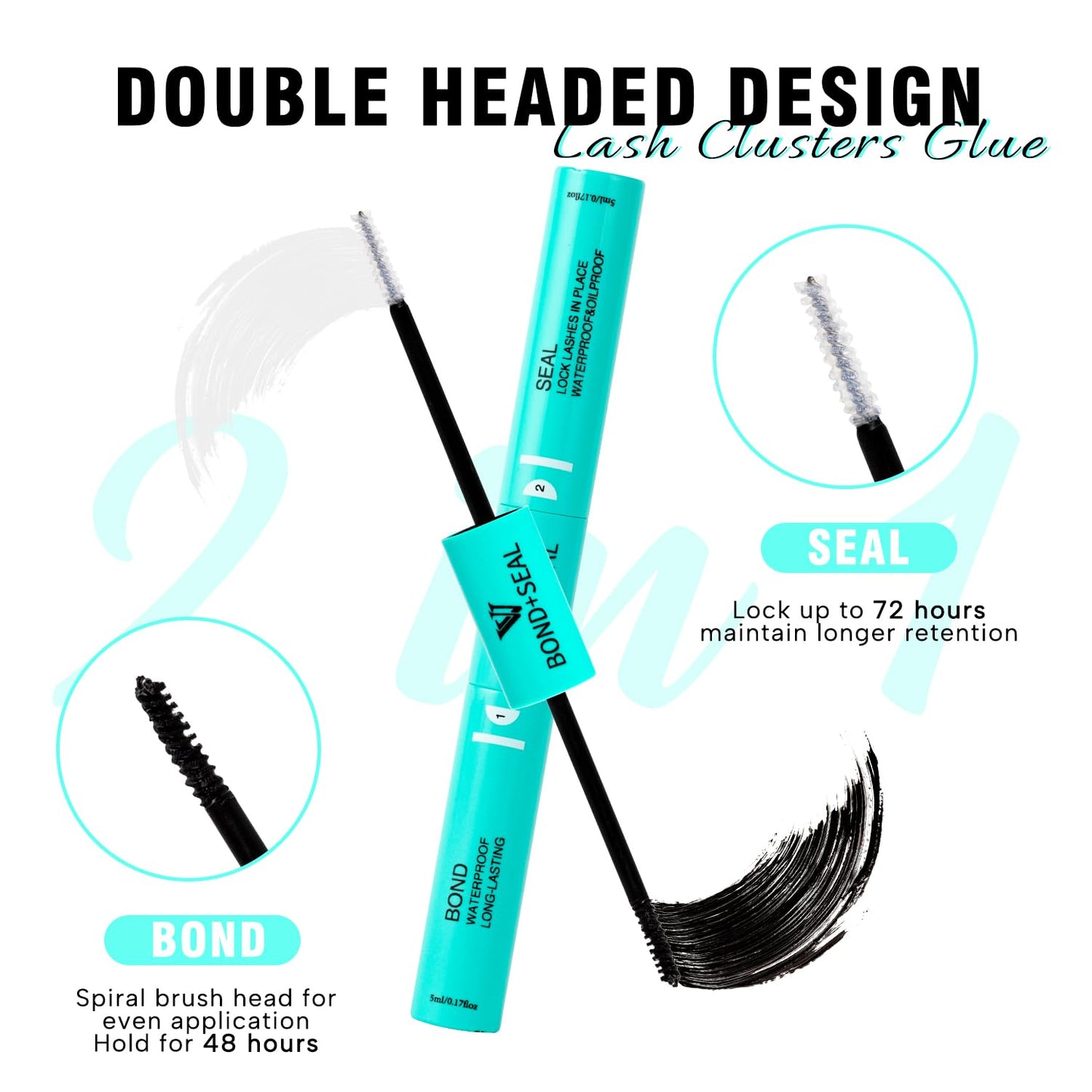 VAVALASH Lash Bond & Seal 2-in-1 Waterproof Lash Glue for DIY Extensions