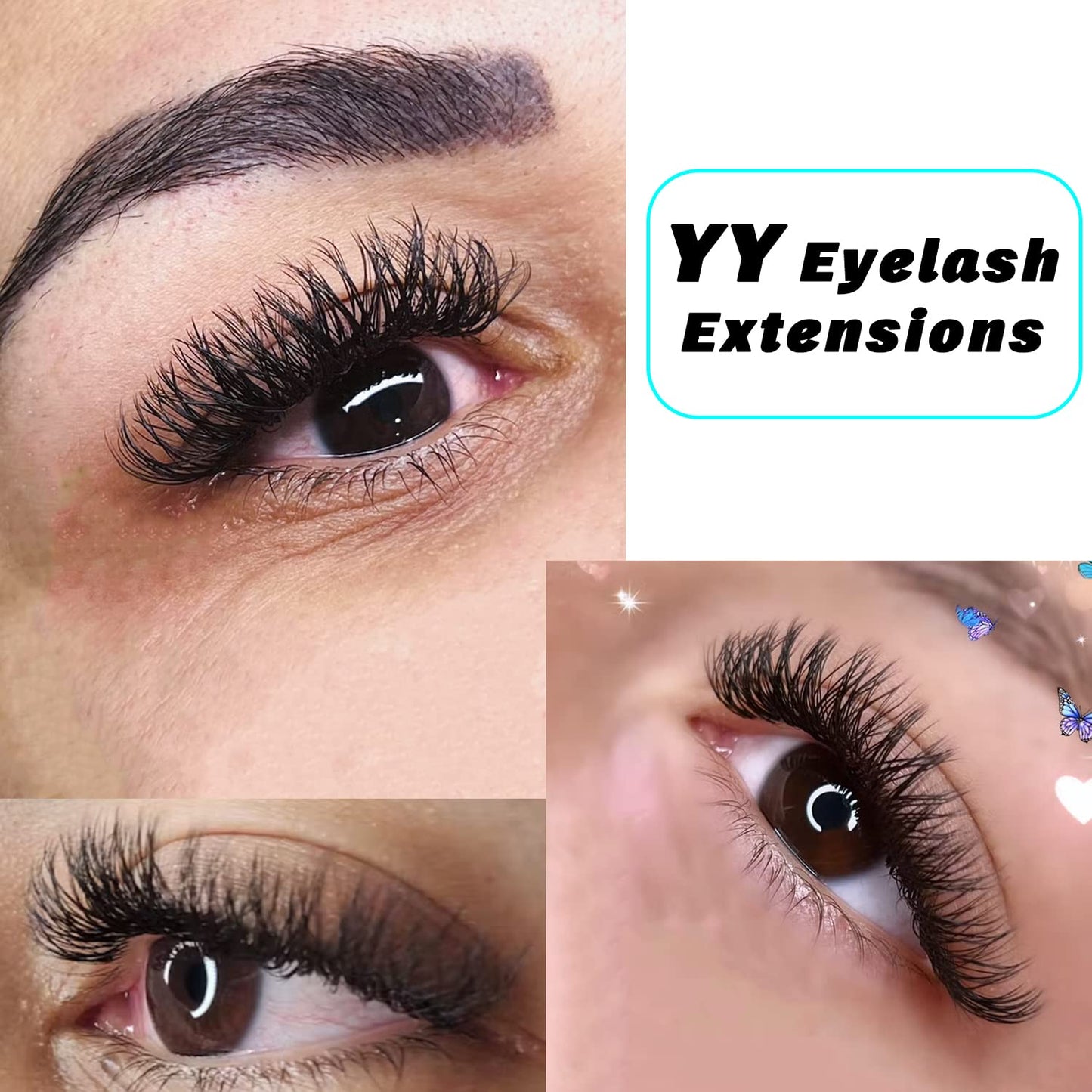 VAVALASH W-Shaped 5D Premade Fans 0.07 C Curl | Easy Fanning Matte Black Volume Lashes