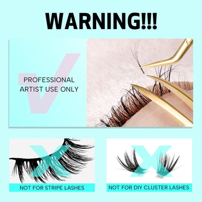 VAVALASH Infinit Super Eyelash Adhesive – 1 Sec Dry Time, Black Lash Glue (5ml) for Pros