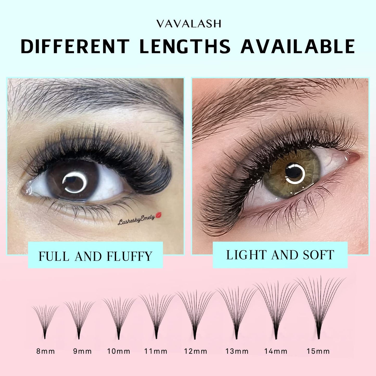 VAVALASH 600 Premade Lash Fans – 5D-24D Promade Loose Fans Thin Base