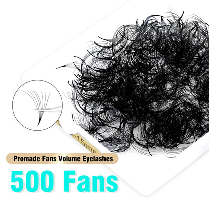 VAVALASH 500 Fans Premade Lash Extensions 9-16mm | Handmade 5D-14D Volume
