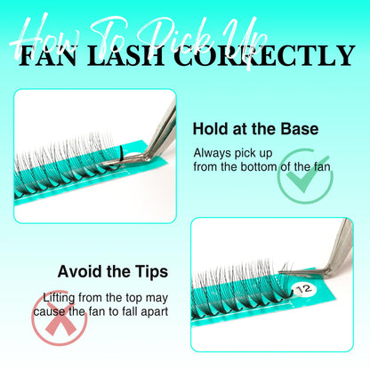 VAVALASH Premade Fans Eyelash Extensions 6D-16D | 0.05/0.07 Thick, C/D Curl, 8-15mm Mixed Length