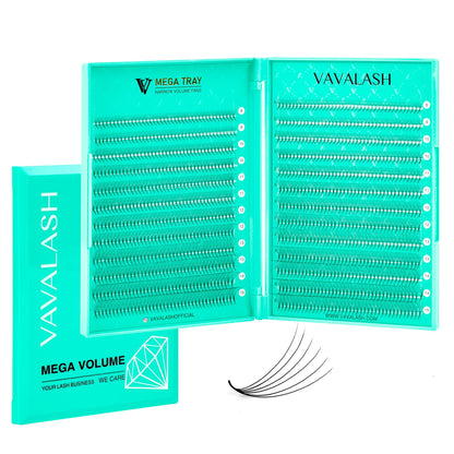 VAVALASH Premade Fans Lash Extensions 6D-16D | 0.05/0.07, C/D Curl, 8-15mm