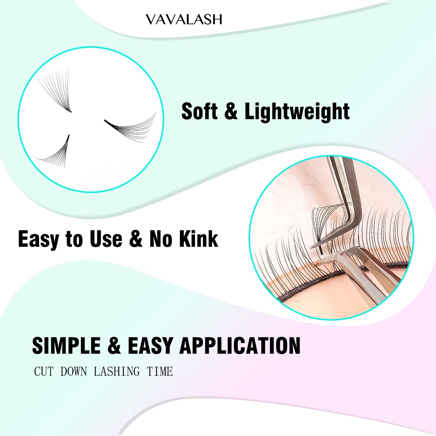 VAVALASH 500 Premade Lash Fans – Loose Volume Fans 9–16mm (5D–14D)
