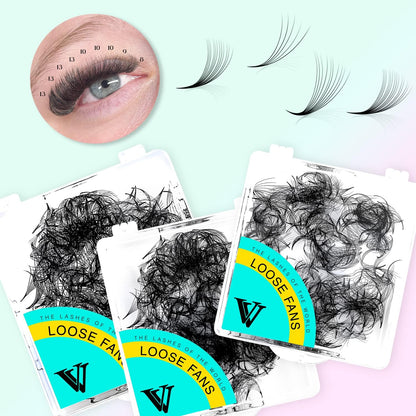 VAVALASH 500 Fans Premade Lash Extensions 9-16mm | Handmade 5D-14D Volume