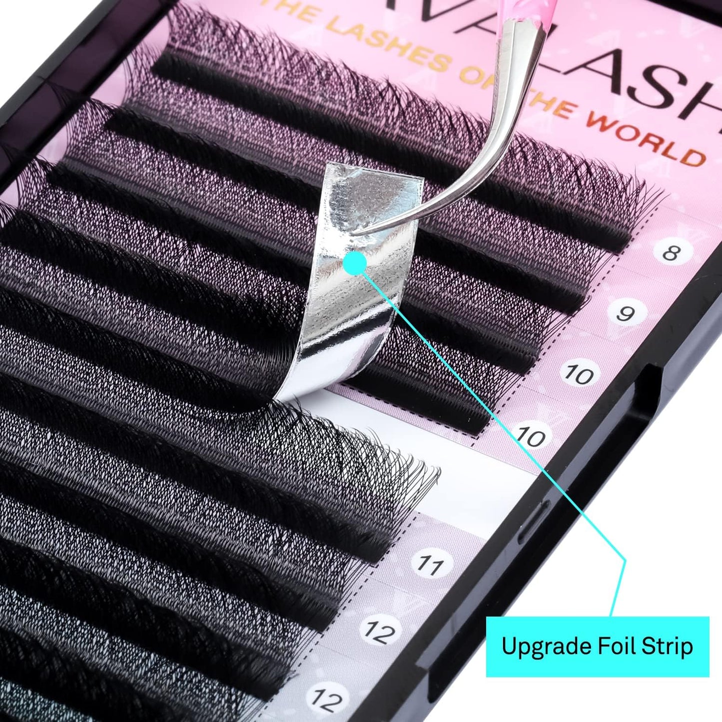 VAVALASH W-shaped 5D Premade Fans 0.07L Curl Matte Black Lash Extensions – Easy Fanning (8–15mm)