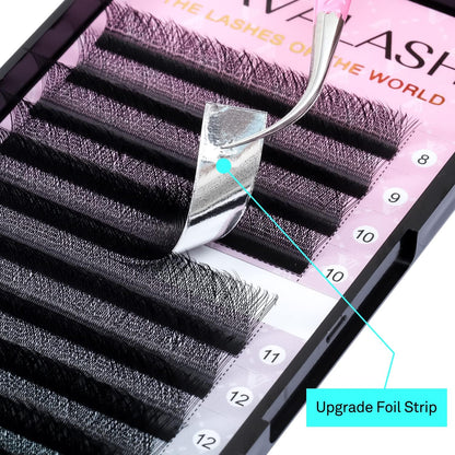 VAVALASH W-shaped 5D Premade Fans 0.07L Curl Matte Black Lash Extensions – Easy Fanning (8–15mm)