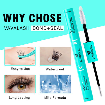 VAVALASH Bond & Seal 2-in-1 Lash Glue – Clear, Waterproof, 48-72h Hold for DIY Extensions