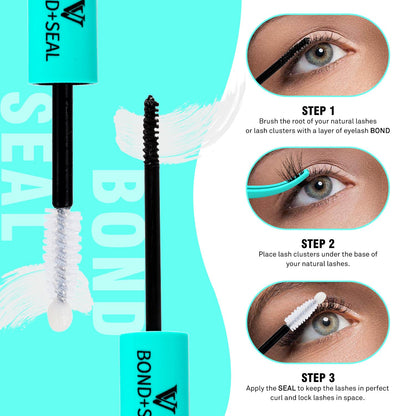 VAVALASH 3 in 1 Lash Bond and Seal – DIY Cluster Glue & Remover (Black)