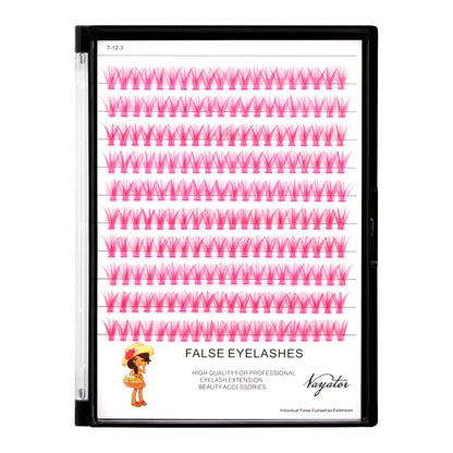 Vayator Pink D Curl False Eyelashes – 3 Styles, 10–18mm, 200 Pcs