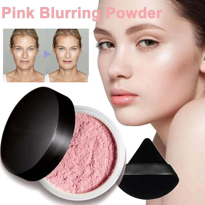 Vbolre Pink Blurring Powder for All Skin Tones | Lightweight Setting Powder