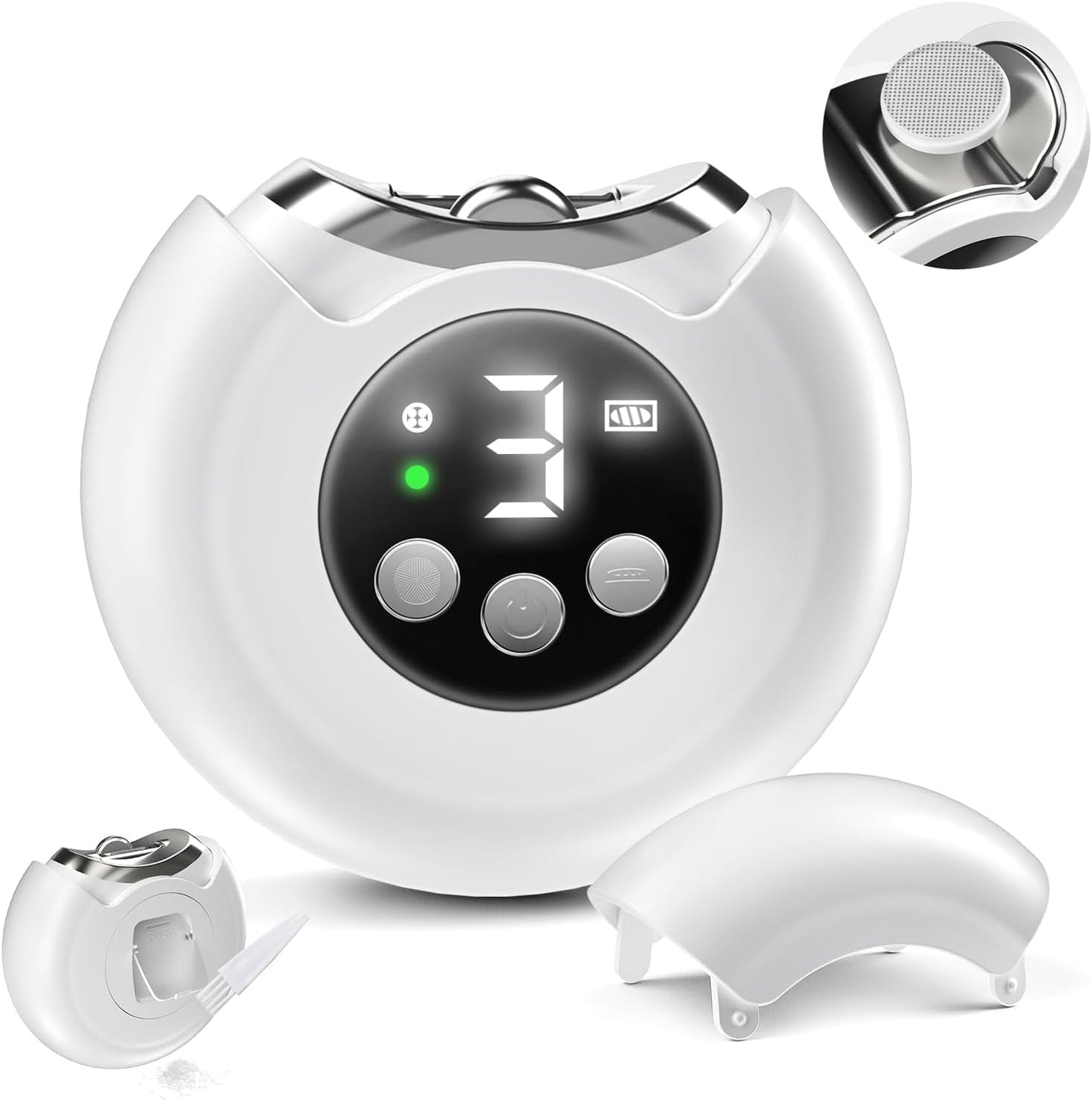 VBXBKC Electric Nail Clipper — 3-Speed with LCD Display, USB-C Rechargeable, 360° Storage