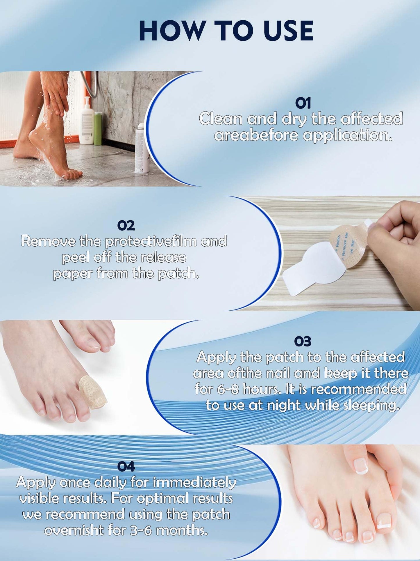 Vealvion Nail Patches — Extra Strength Overnight Nail Repair (8-Hour)
