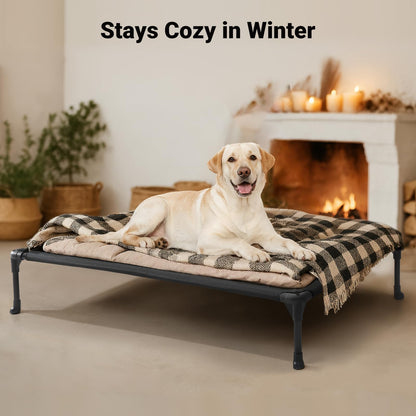 Veehoo Outdoor Elevated Dog Bed Large 42x30 – Breathable Telsin, Anti-Slip