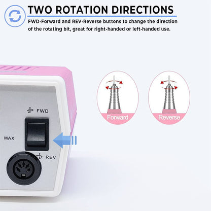 Véfaîî JD700 Nail Drill – Upgraded 30,000 RPM Electric Nail File for Acrylics