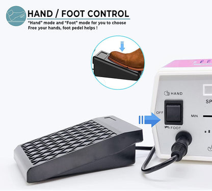 Véfaîî JD700 Nail Drill – Upgraded 30,000 RPM Electric Nail File for Acrylics