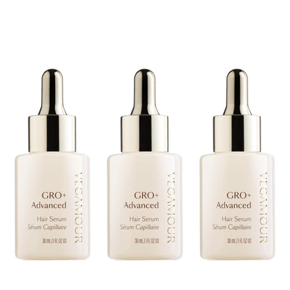 VEGAMOUR GRO+ Advanced Hair Serum 3-Pack – Improve Density, Reduce Shedding, Healthy Scalp