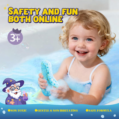 Velanora 6 Pack Bath Potions Kit for Kids - Interactive Color-Mixing Bath Bombs (Ages 3+)