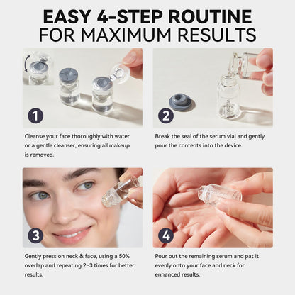 VELORA Micro Infusion System for Face – Hydrating Peptide & Hyaluronic Acid Serum Set