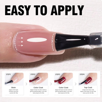 VENALISA Brown Gel Nail Polish Set — 6 Rich Neutral Browns for Fall & Winter