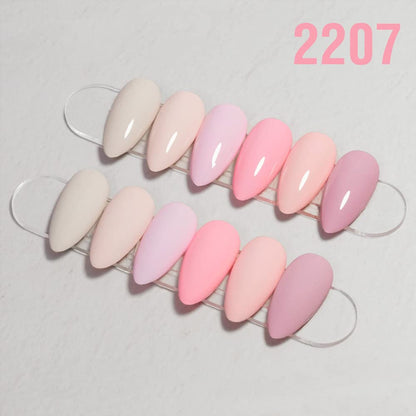 V VENALISA Hema-Free Pink Gel Nail Polish Set – 6 Nude Pink Colors, Soak-Off Gel Kit, LED Lamp for At-Home Manicure