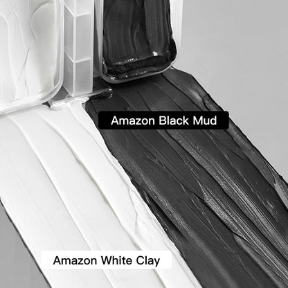 Venrock Dual Kaolin Clay Mask & Black Mask Clay - 2-in-1 Deep Pore Cleansing Facial (4.94 oz)