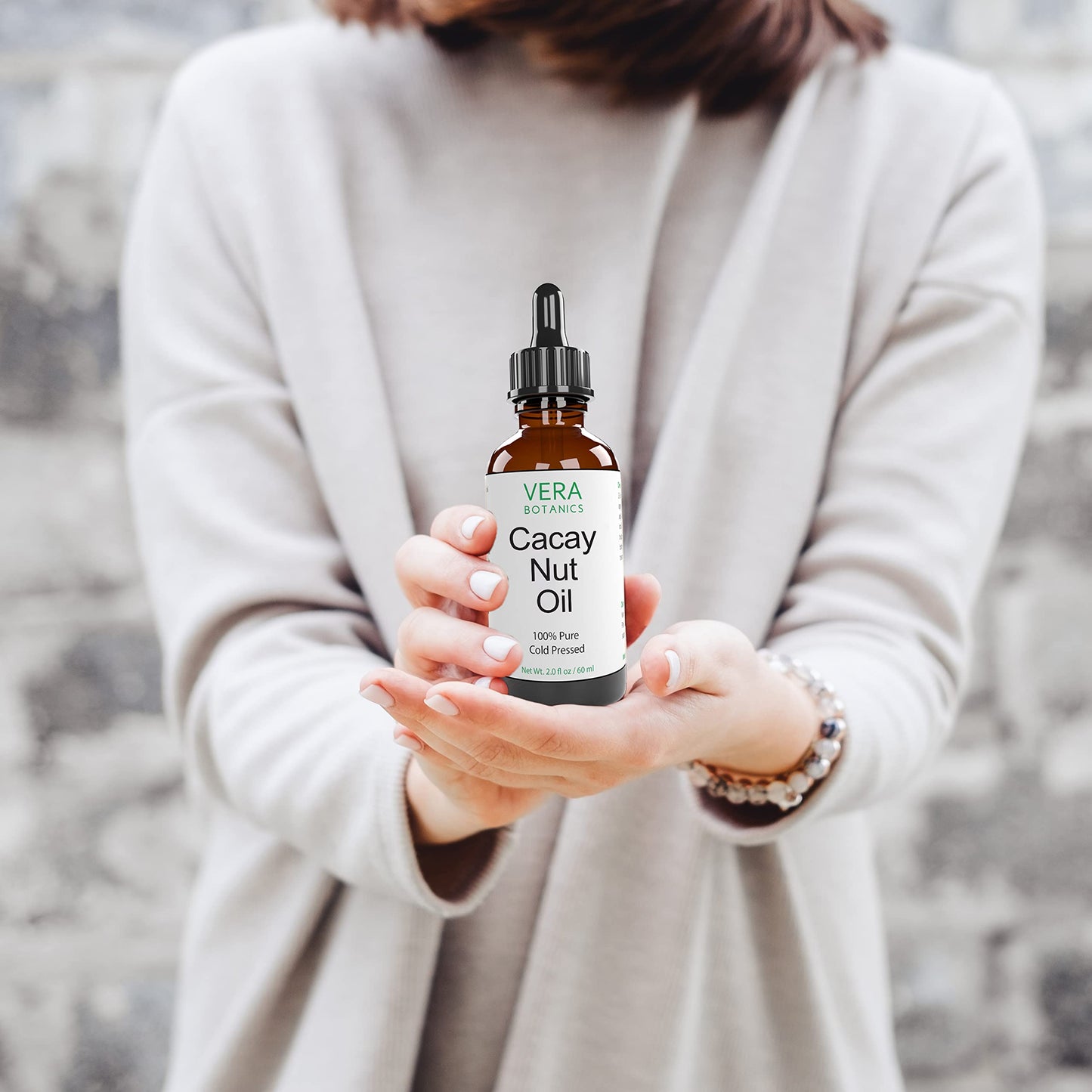 Vera Botanics Cacay Nut Oil – 100% Pure & Natural, Cold-Pressed & Unrefined for Face, Hair, Skin & Nails