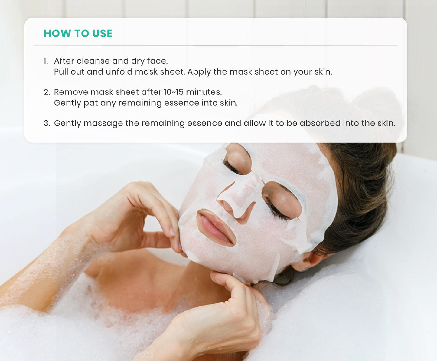Veraclara Facial Mask Sheet | Korean Skincare – Brightening, Hydration & Firming