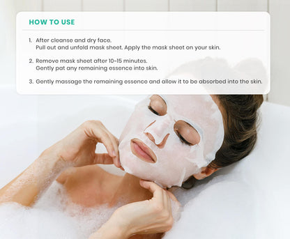 Veraclara Facial Mask Sheet | Korean Skincare – Brightening, Hydration & Firming