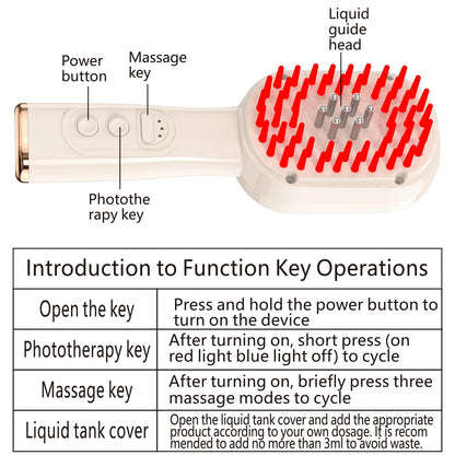 Verfubo Laser Therapy Hair Growth Comb | Red Light Therapy for Hair Growth & Scalp Massage