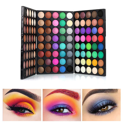 VERONNI 120 Colors Mini Eyeshadow Palette – 3-Layer Matte & Shimmer Palette (120 Colors)