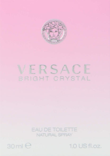 Versace Bright Crystal Eau De Toilette for Women – 1 oz | Floral Fragrance by Gianni Versace