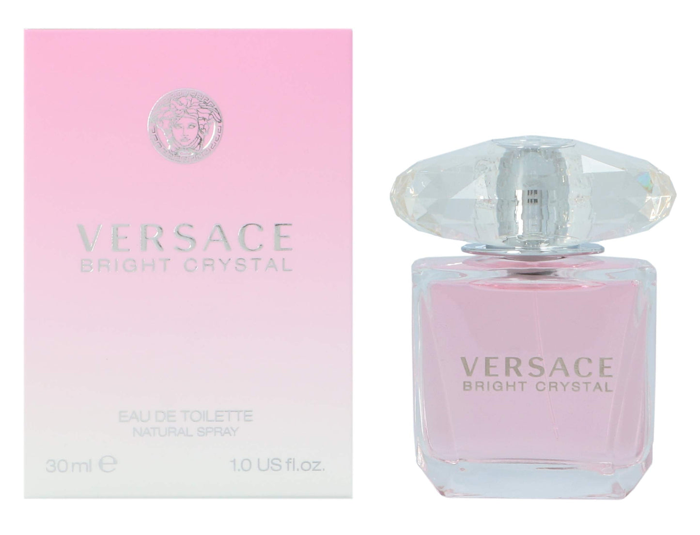 Versace Bright Crystal Eau De Toilette for Women – 1 oz | Floral Fragrance by Gianni Versace
