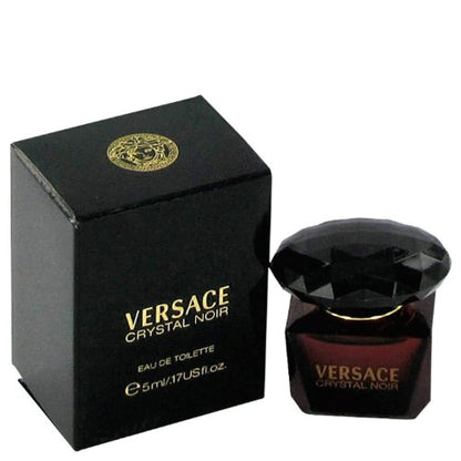 Versace Crystal Noir for Women Eau de Toilette Mini, 0.17 oz | Amber Floral Scent