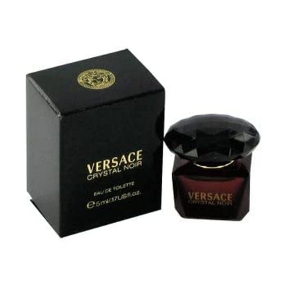 Versace Crystal Noir for Women Eau de Toilette Mini, 0.17 oz | Amber Floral Scent