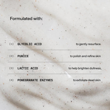 Versed Buff It Out AHA Exfoliating Body Scrub & Mask – Lactic & Glycolic Acids, Microfine Pumice, 8 oz
