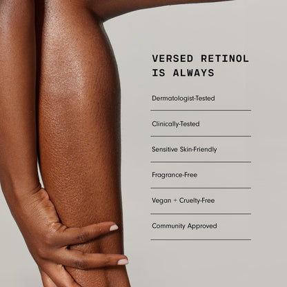 Versed Press Restart Retinol Body Lotion, 2 Pack – Lightweight Skin Firming Moisturizer with Cocoa Butter, Squalane & Vitamin E