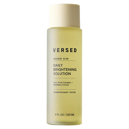 Versed Weekend Glow Daily Brightening AHA Toner with Vitamin C | Gentle Exfoliating Toner