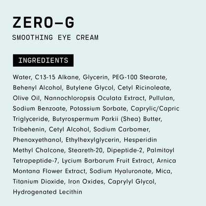 Versed Zero-G Smoothing Eye Cream – Algae Extract, Peptides & Olive Oil | Vegan